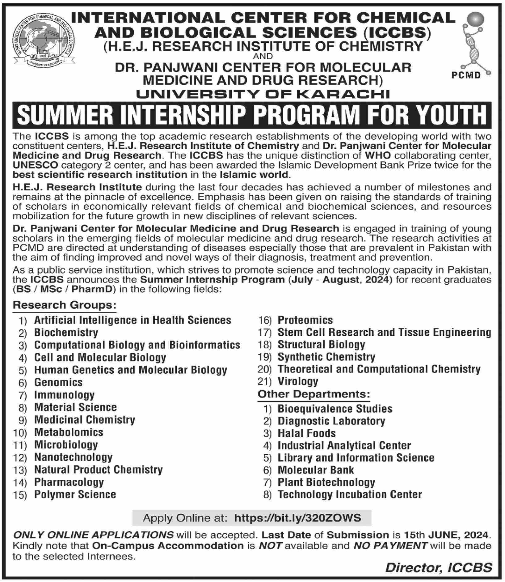 Summer Internship Program for Youth (July-August 2024)