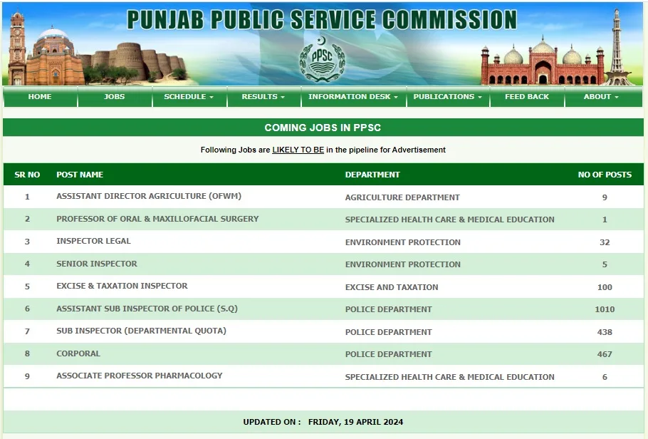 Public Service Commission Upcoming Jobs 2024