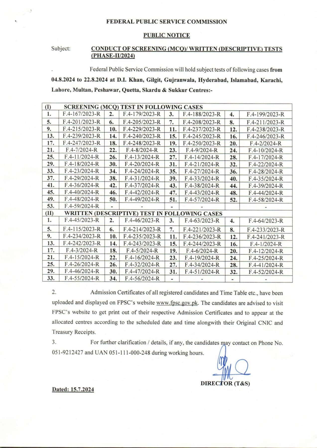 2024-07-19-02-17-12-Conduct-of-Screening-(MCQ)—Written-(Descriptive)-Tests-(Phase-II-2024)