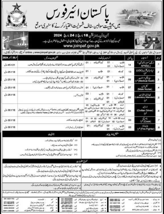 Join-PAF-as-Civilian-Jobs-Advert