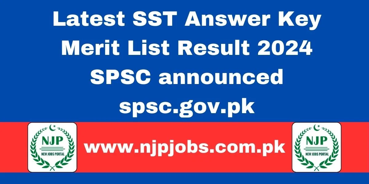 Latest SST Result 2024 SPSC announced spsc.gov.pk